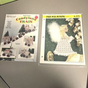 CANDYLAND TRAIN Plastic‎ Canvas Leaflet by The Needlecraft Shop #983051 B New